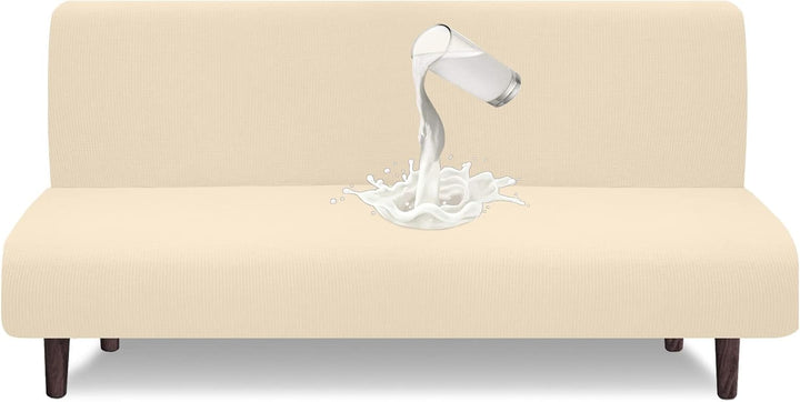 Granbest wasserdichte Armlose Futon Abdeckung, Hoher Stretch Futon Schutz für Faltendes Schlafsofa A