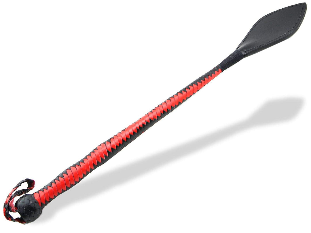 Peitsche Klatsche Lederpaddel Paddel Leder-Gerte 60 cm Leder Fiberglas Profi Kombi