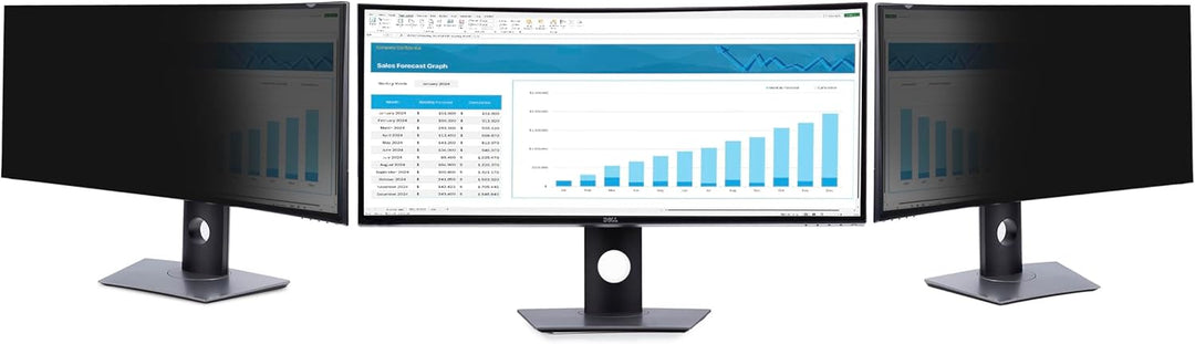 StarTech.com Sichtschutz für Dell U3824DW Curved 21:9 Monitor, Doppelseitiger Filter, Computer Displ