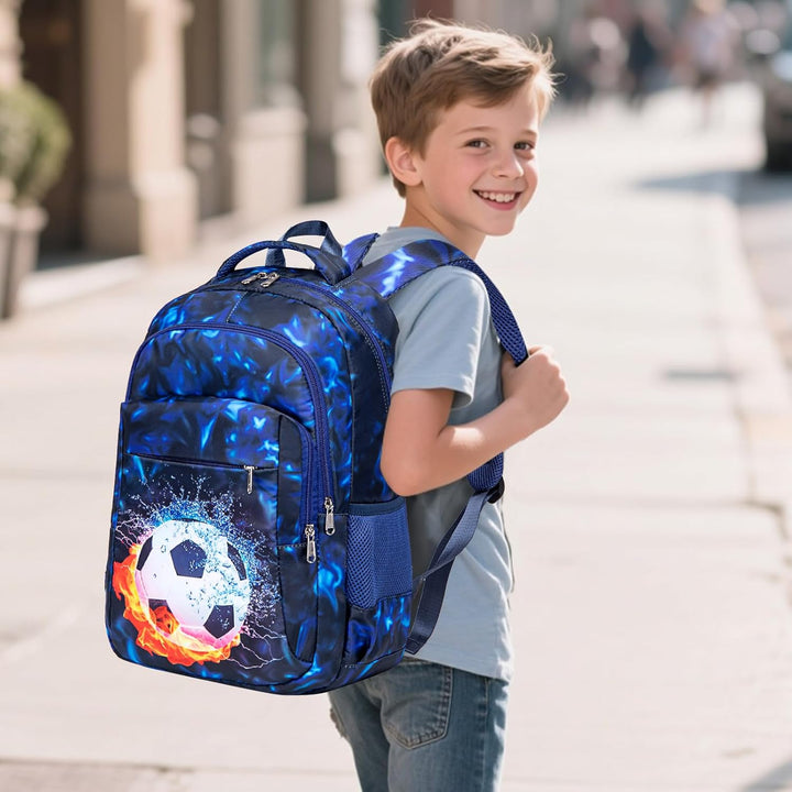 LEDAOU Schulrucksack Jungen Teenager Mädchen Schultaschen Kinder Rucksäcke Wasserdicht Leichtgewicht