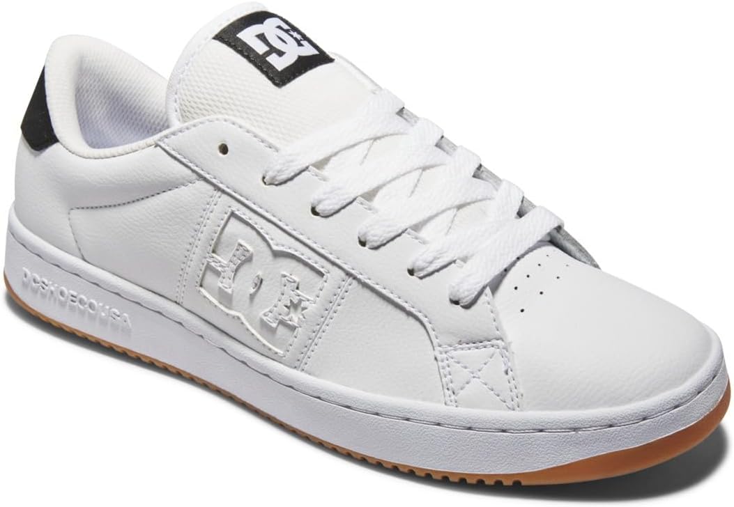 DC Shoes Herren Striker - Leather ShoesSneaker 40.5 EU Weiss, 40.5 EU Weiss