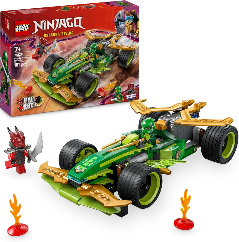 LEGO NINJAGO Lloyds Actionflitzer - Auto Bauspielzeug mit 2 Minifiguren für Rollenspiele, baubares S