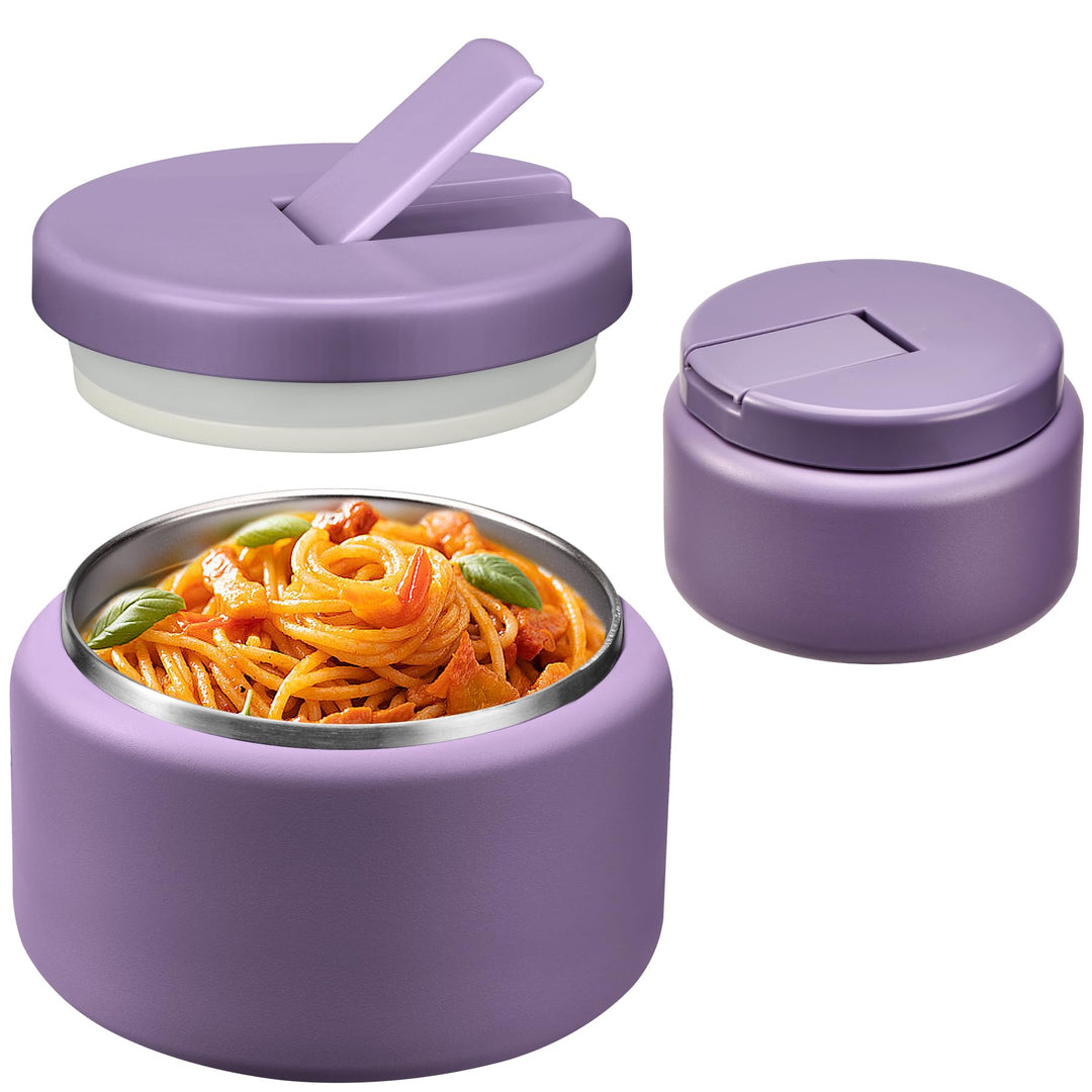 Itslife Thermobehälter für Essen 400ml, Thermo Lunchbox Kinder mit Schnallendeckel und Löffel, Warmh