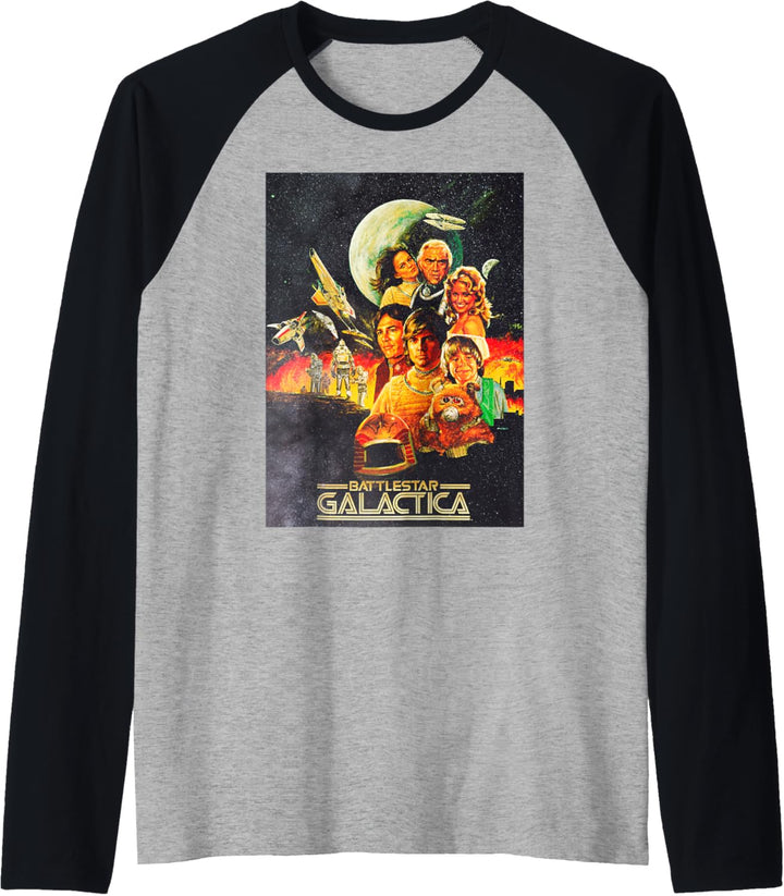 Battlestar Galactica Vintage Poster Raglan
