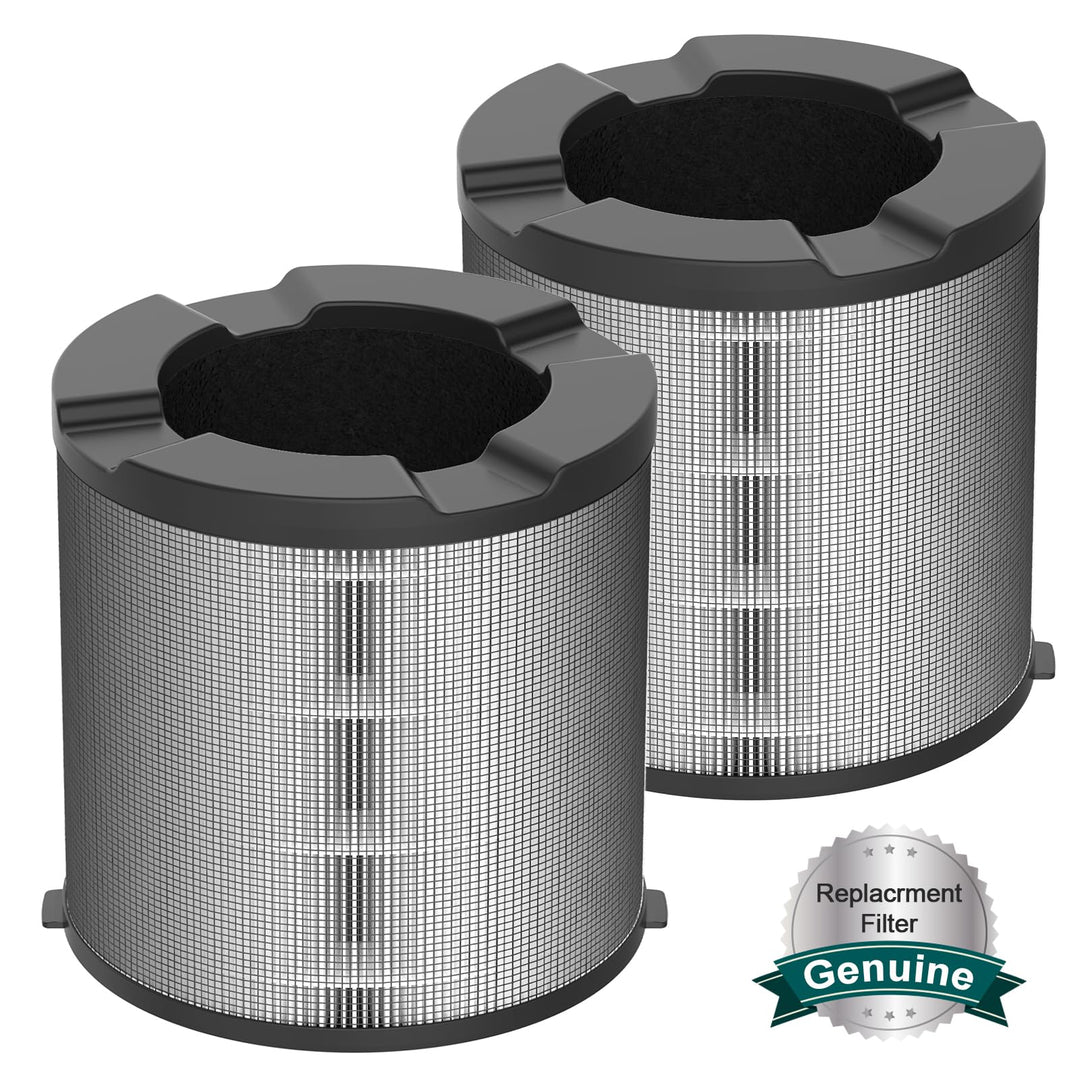 Jafända 2er-Pack JF068 Ersatzfilter für Luftreiniger, 3-in-1-Vorfilter, echter HEPA-Filter und Aktiv