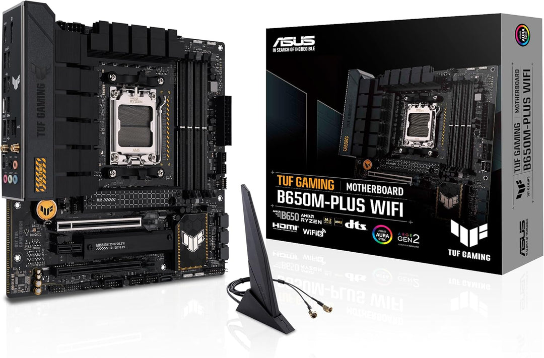 ASUS TUF GAMING B650M-PLUS WIFI Mainboard Sockel AMD AM5 (Ryzen 7000, micro-ATX, PCIe 5.0, DDR5-Spei