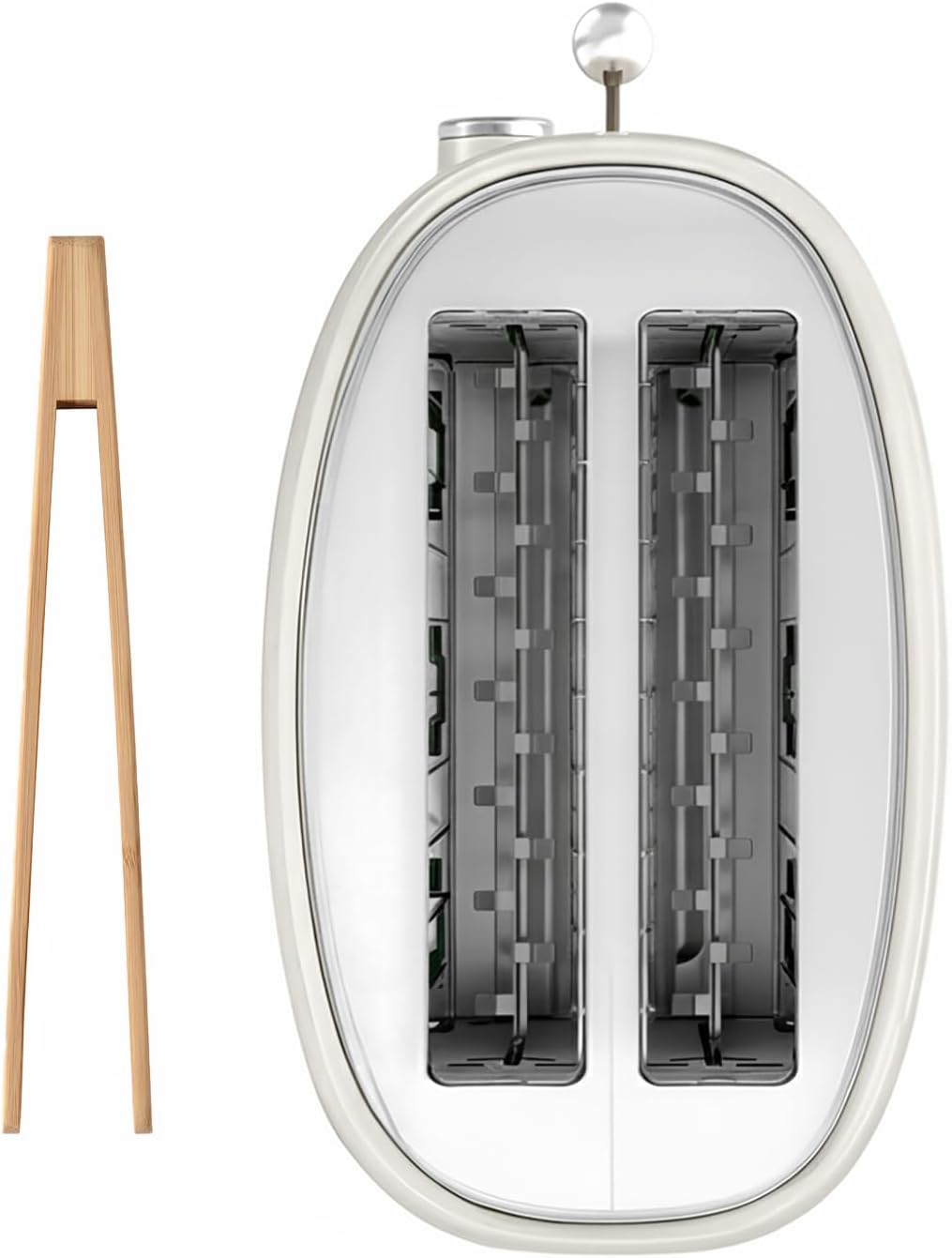 SWEISS Vintage-Toaster GRS8, 2 Schlitze, 6 Bräunungsstufen, Auftaufunktion, Für Baguette geeignet, S