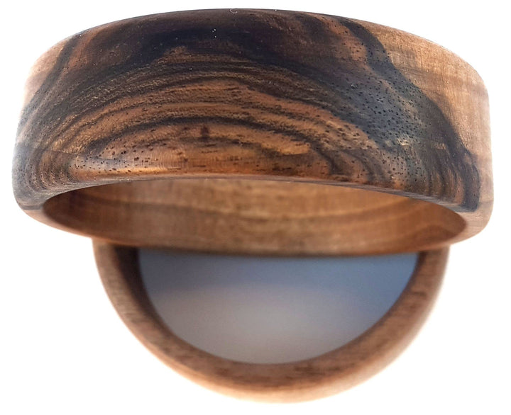 Estefanos Holzarmreif für Damen, Zauber der Natur - Armreif aus Edelholz: Nussbaum - Handmade German
