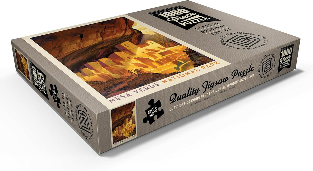 Mesa Verde National Park: Golden Moment, Vintage Poster - Premium 1000 Teile Puzzle - MyPuzzle Sonde