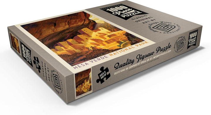 Mesa Verde National Park: Golden Moment, Vintage Poster - Premium 1000 Teile Puzzle - MyPuzzle Sonde