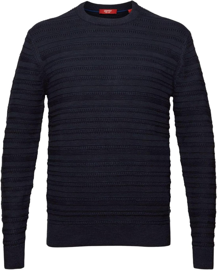 ESPRIT Strukturierter Baumwollpullover