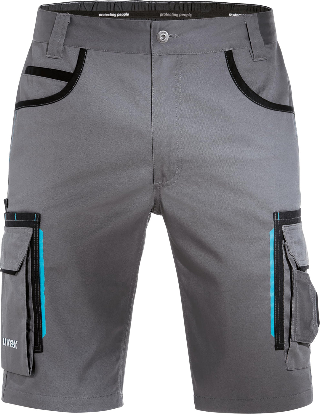 uvex Tune-up Herren-Arbeitshose kurz - Männer-Arbeitshosen mit Stretch-Bund - atmungsaktive Sommer-A