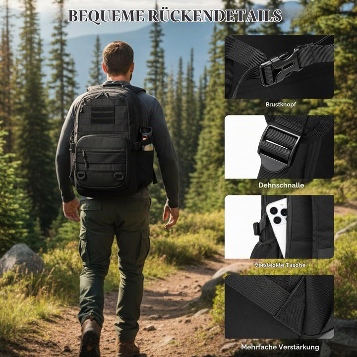 taktischer Rucksack Herren 25L militär Wanderrucksack