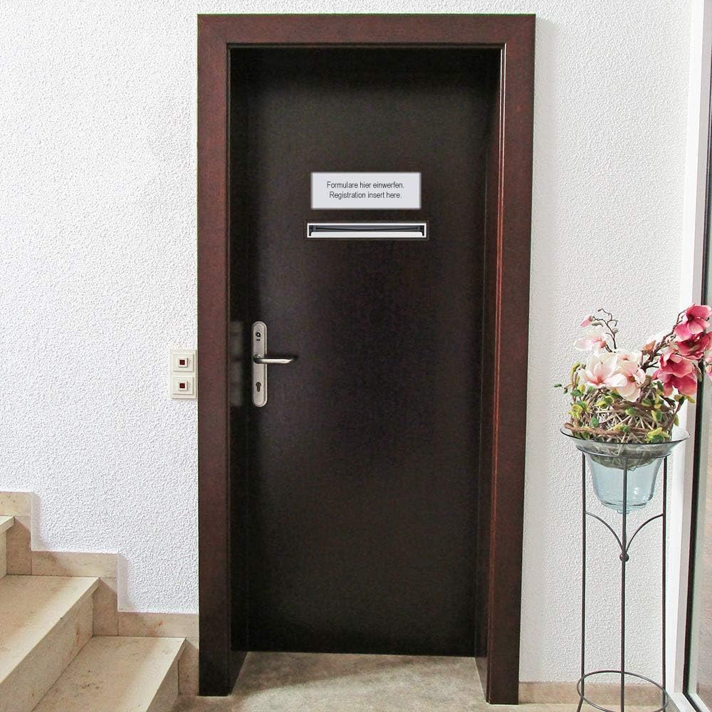 Rottner Briefkasten Teramo aus Stahl in Weiss, Mailbox, Postkasten, Zaunbriefkasten, DUO-Briefkasten
