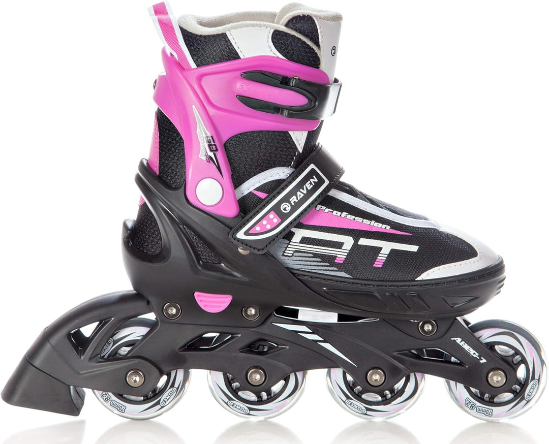 RAVEN Profession Inlineskates 38-42(25cm-27,5cm) Black/Pink, 38-42(25cm-27,5cm) Black/Pink