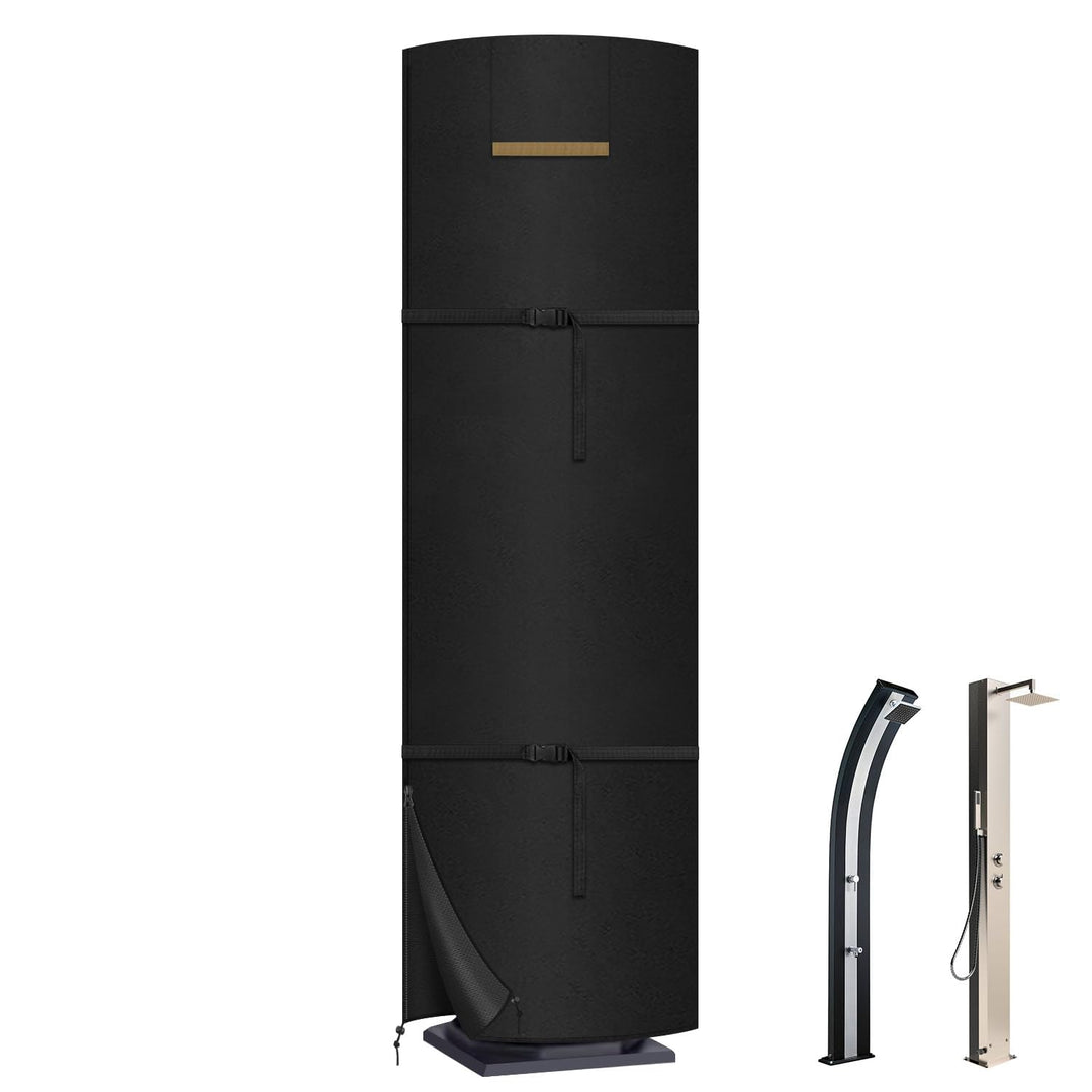 VANSHEIM Solardusche Abdeckung Winterfest Abdeckplane Dusche Garten Solarduschen Abdeckung für Garte