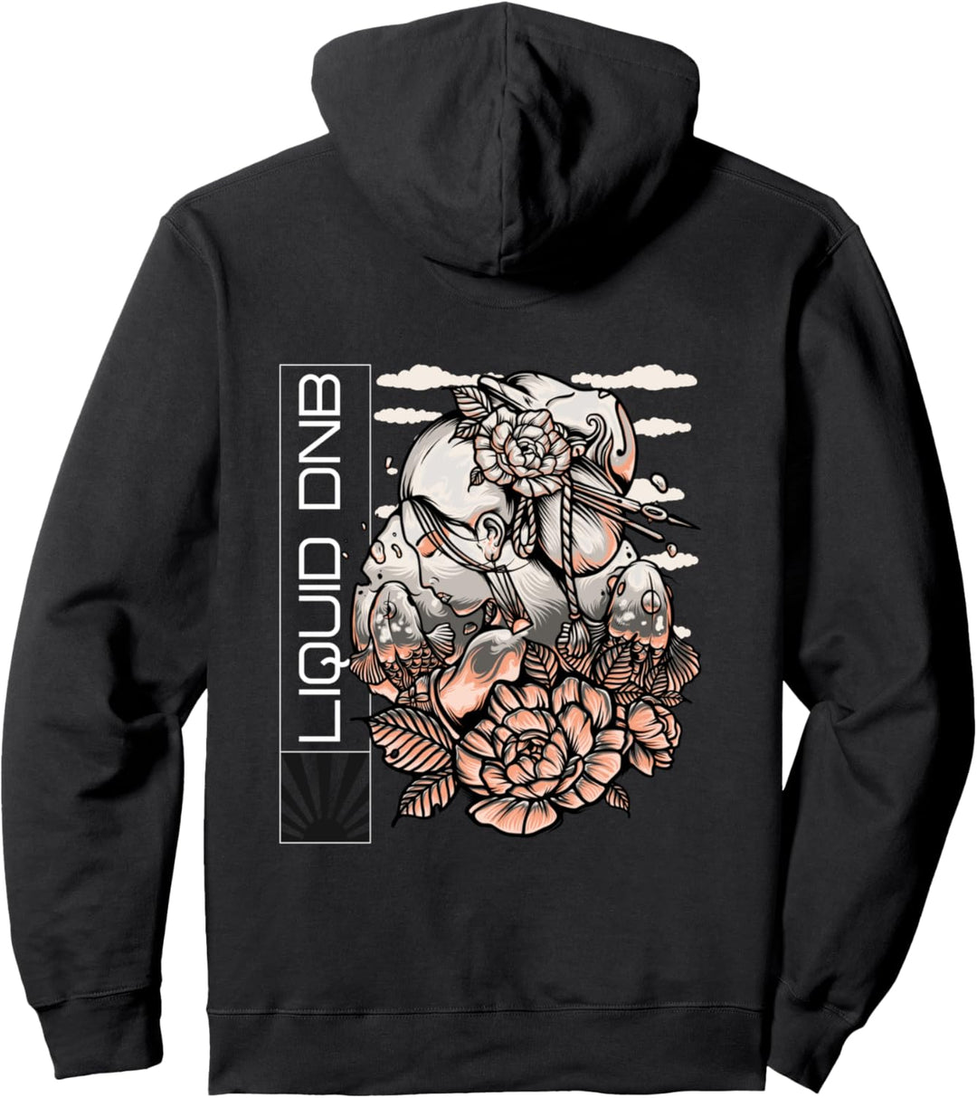 Liquid Drum And Bass Jungle EDM DNB Rave Pullover Hoodie