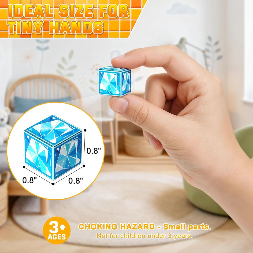 Magnetische Bausteine Bauspielzeug 100 Pcs Magnetbausteine für Kinder Montessori Kreative Spielzeug