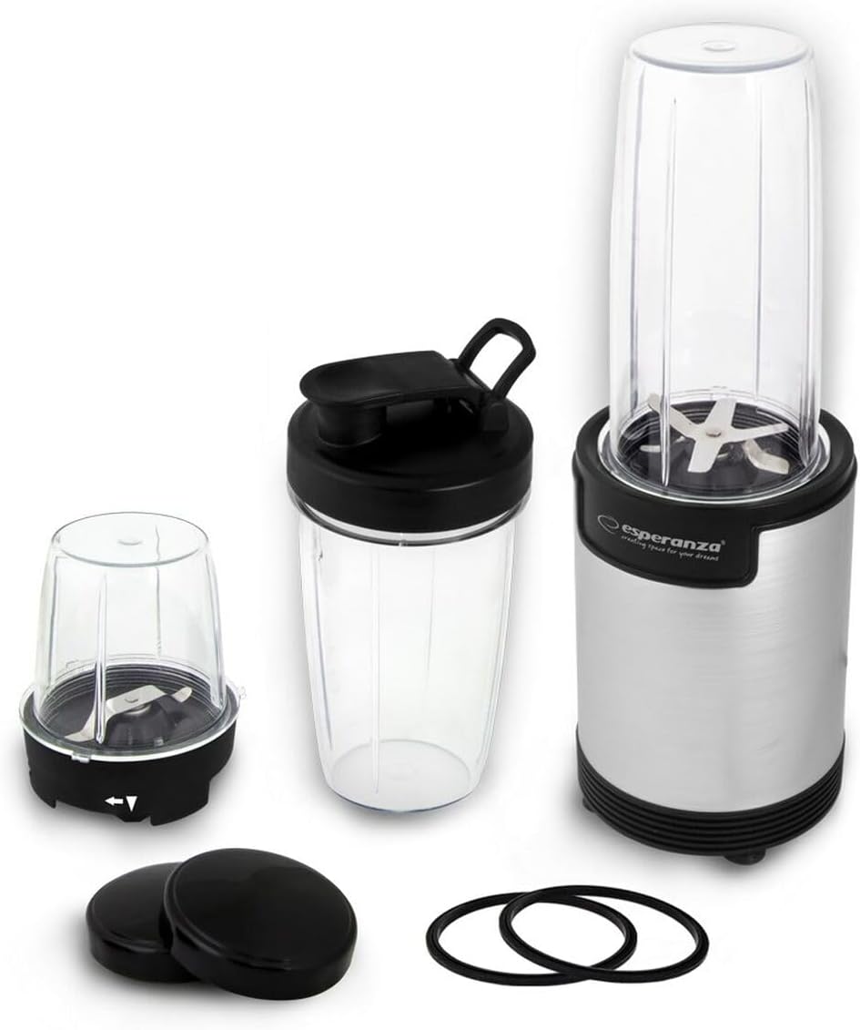 Esperanza EKM030 Nutri Blender/Personal Blender 9in1 900W, Silber