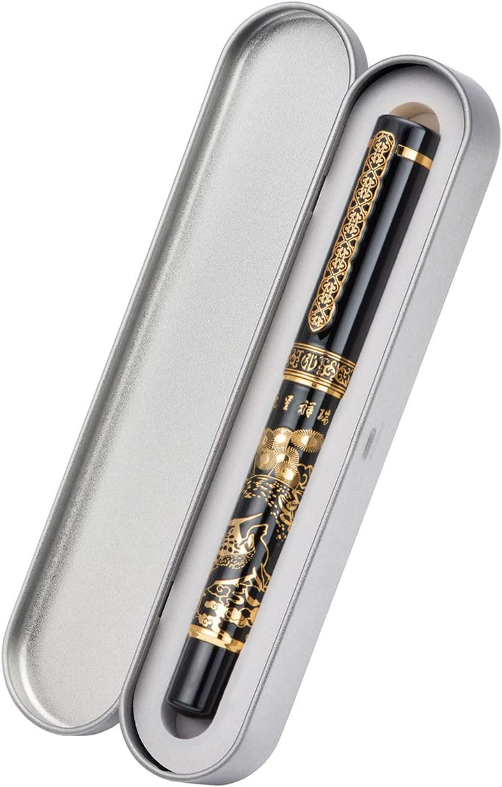 erofa Hongdian 8037 Chinesischer klassischer Füllfederhalter, Iridum extra feine Goldfeder mit chine