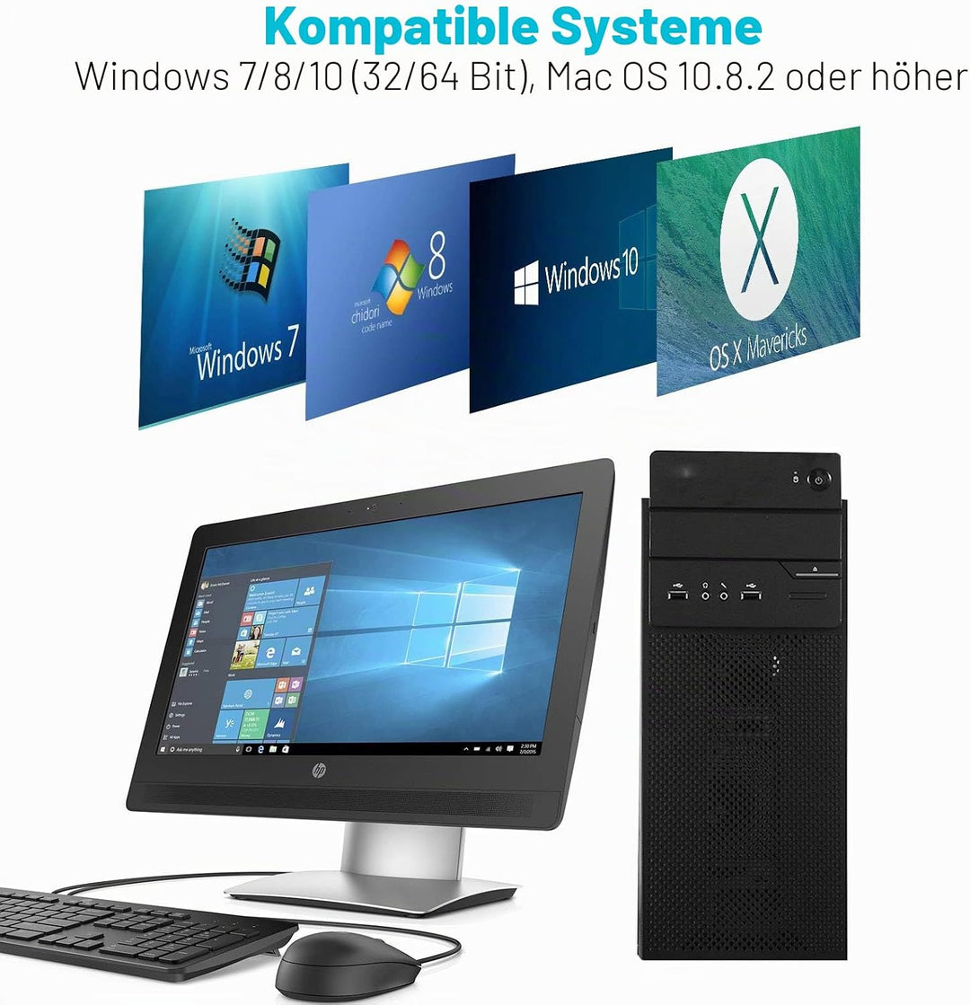 ULANSEN PCI-E-auf-7-Port-(Typ C (2), Typ A (5)) USB 3.0 HUB, Interne Erweiterungskarte, Contronller-