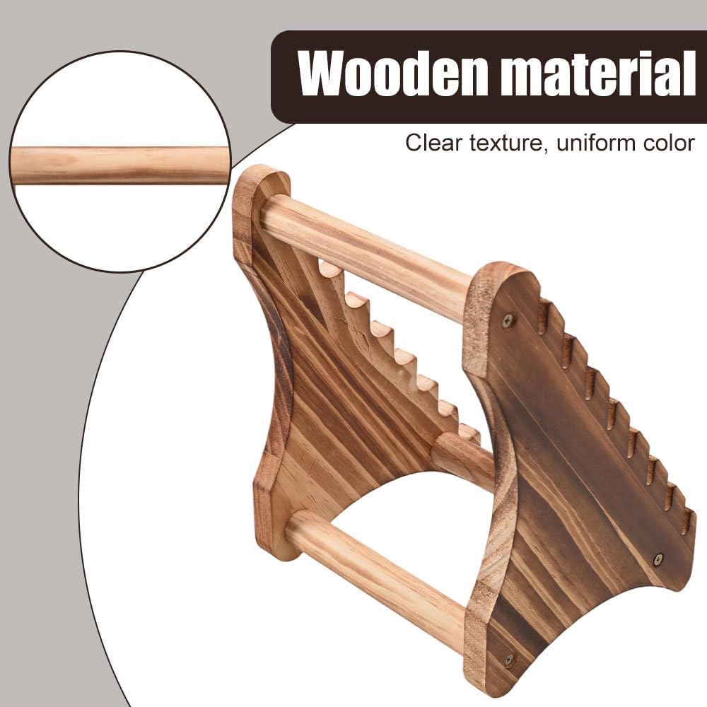 Mini Messerständer, 1 Stuck Holz Taschenmesser Display Halter, 7-Lagiger Messer-Präsentationsständer