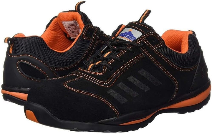 Portwest Steelite Lusum Sicherheits-Trainer S1P HRO, Grösse: 45, Farbe: Orange, FW34ORR45 45 EU Oran