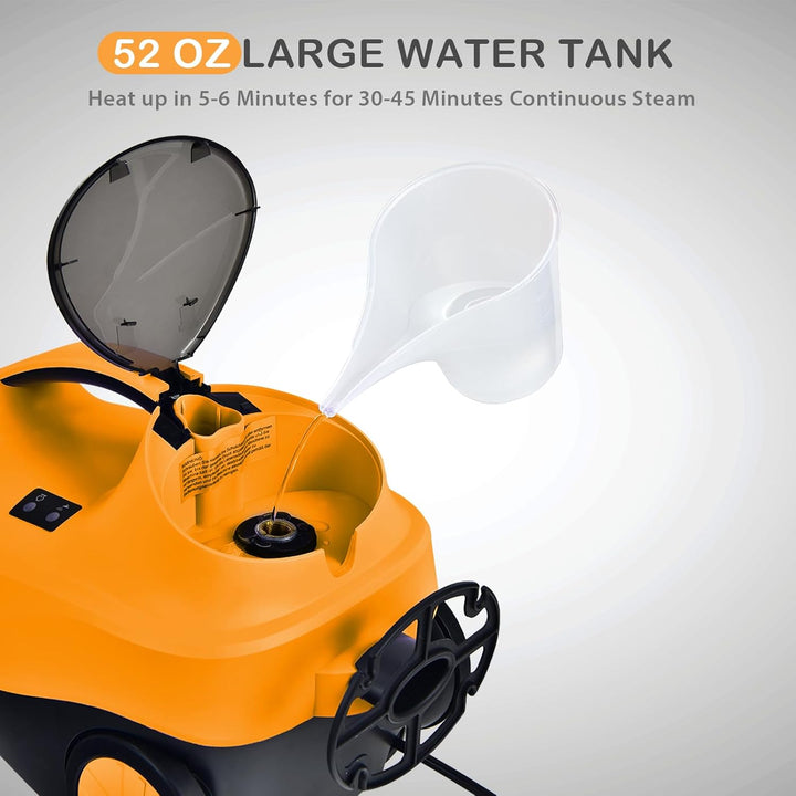 RELAX4LIFE Dampfreiniger 2000W, Dampfdruck: 4 bar, Tank: 1,5 L, Dampfzeit: bis 45 Min., bis 108°C, D