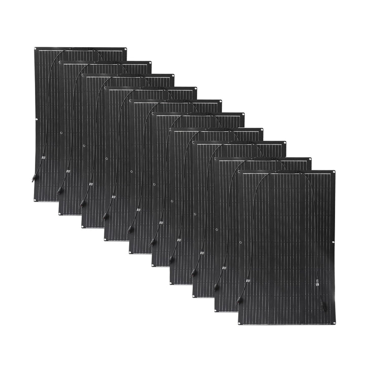 1000W 12V Flexibel Solarpanel 10x100W 18V ETFE Monokristallin Solarmodul für Batterien, Marine, Wohn