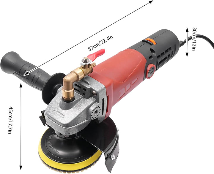 OUKANING Nass-Steinpolierer 100mm/4 Zoll 860W Nasspolierer Steinpoliermaschine 5000UPM Mini Polierma