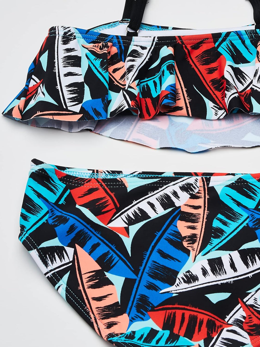 Kanu Surf Girls' Karlie Flounce Bikini Beach Sport 2-Piece Swimsuit