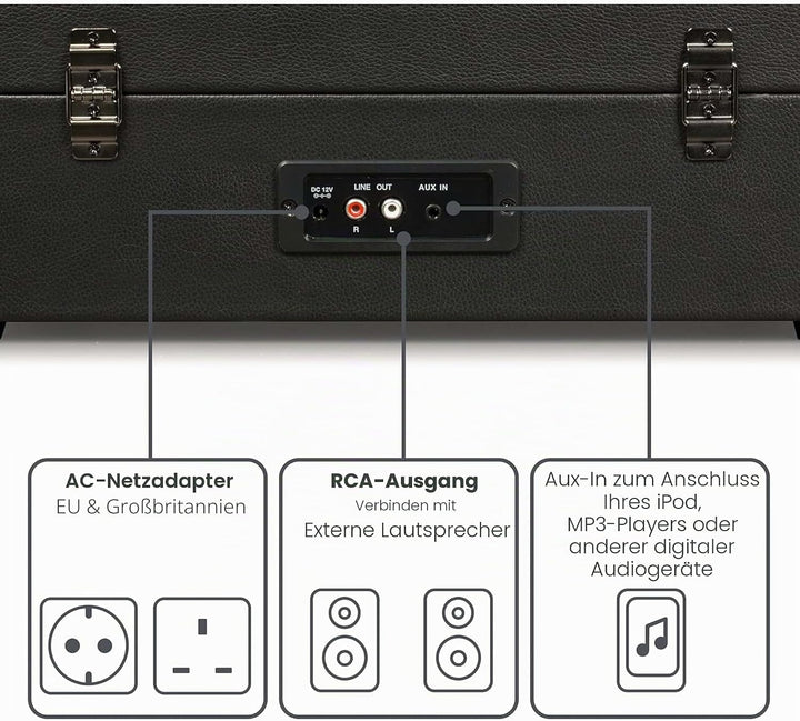 Crosley Voyager - Schwarz, One Size
