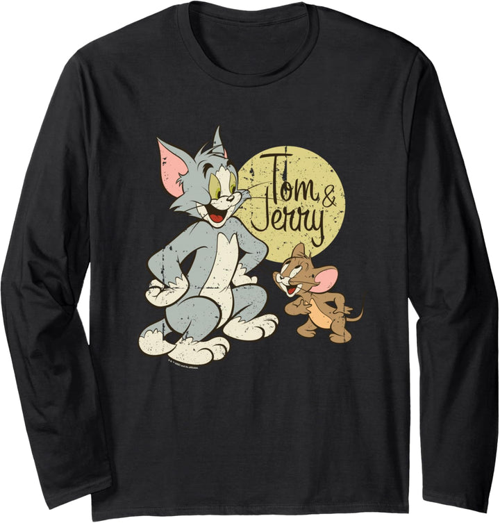 WB 100: Tom and Jerry Distressed Poster Langarmshirt