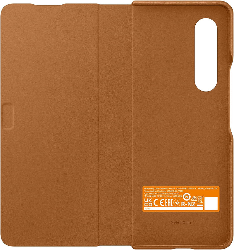 Samsung Leather Flip Cover Smartphone Cover EF-FF926 für das Galaxy Z Fold3 5G, Handy-Hülle, extra-d