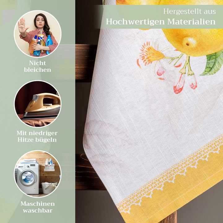 Maison d' Hermine Limoncello 100% Baumwolle Set von 3 Multi-Purpose Küchenhandtuch | Bar Handtücher