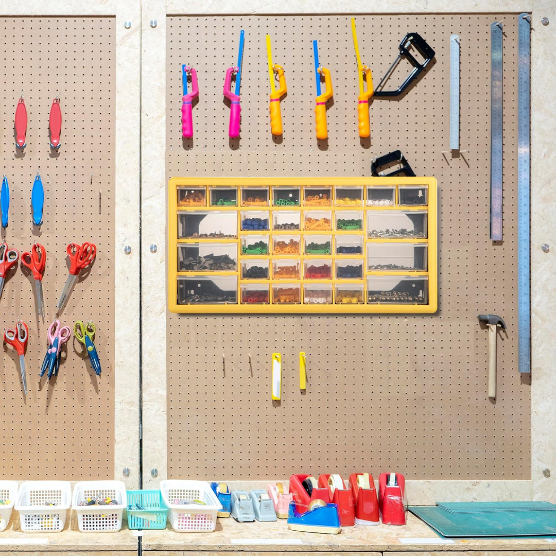 Schraubenaufbewahrung Organizer - 30 Schubladen Garage & Werkstatt Aufbewahrungsbox mit verstellbare