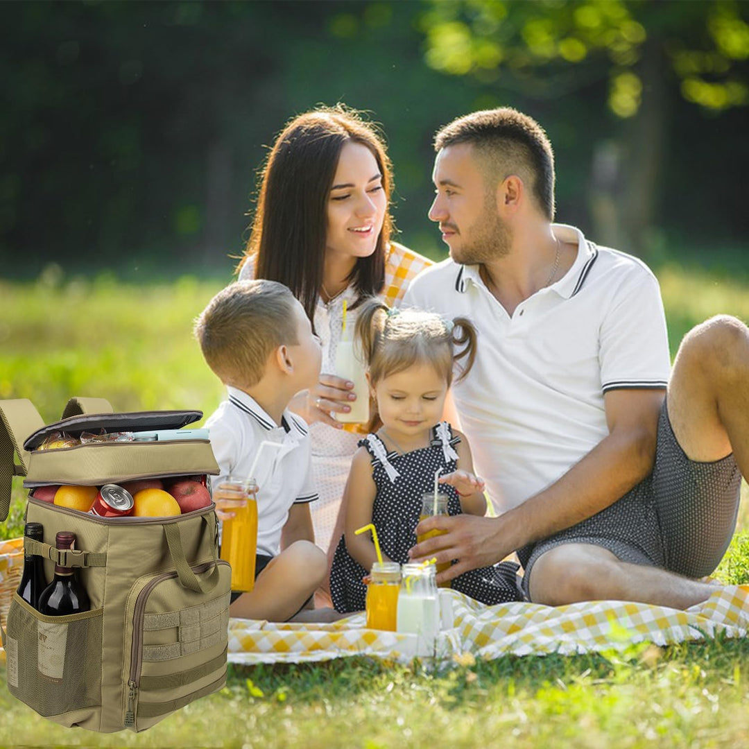 Hp hope Kühlrucksack 43L Isolierte Kühltasche Picknicktasche Warmhaltebox Kühlbox Kühlrucksack Gross