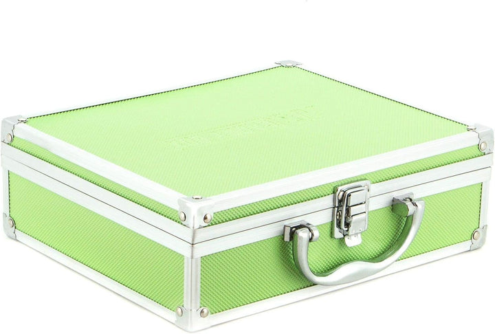 AR Carry Box® Kleiner Alukoffer Werkzeugkoffer Aluminium Koffer leer 260x210x80mm Farbe Grün, Grün