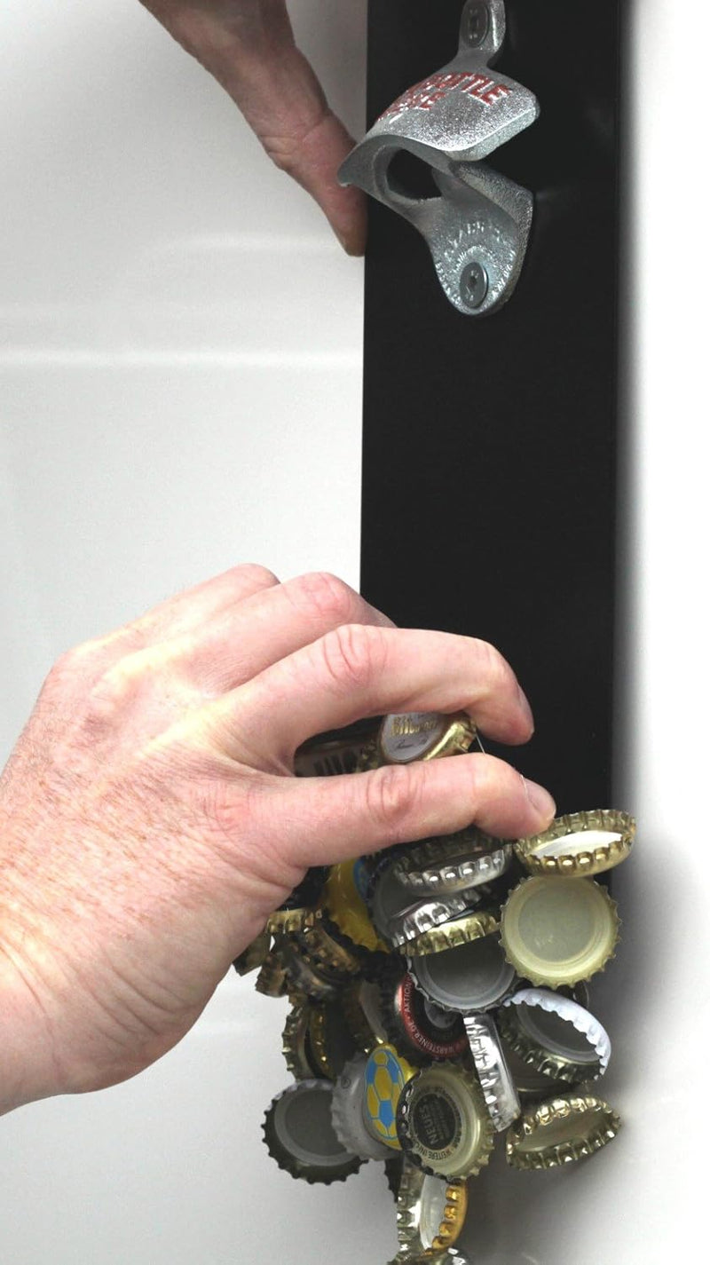 Magnet-Wand-Flaschenöffner/Bier-Flaschen-Öffner mit Magnet-Fang/Magnetfalle + Pint-Bierglas-Schild "