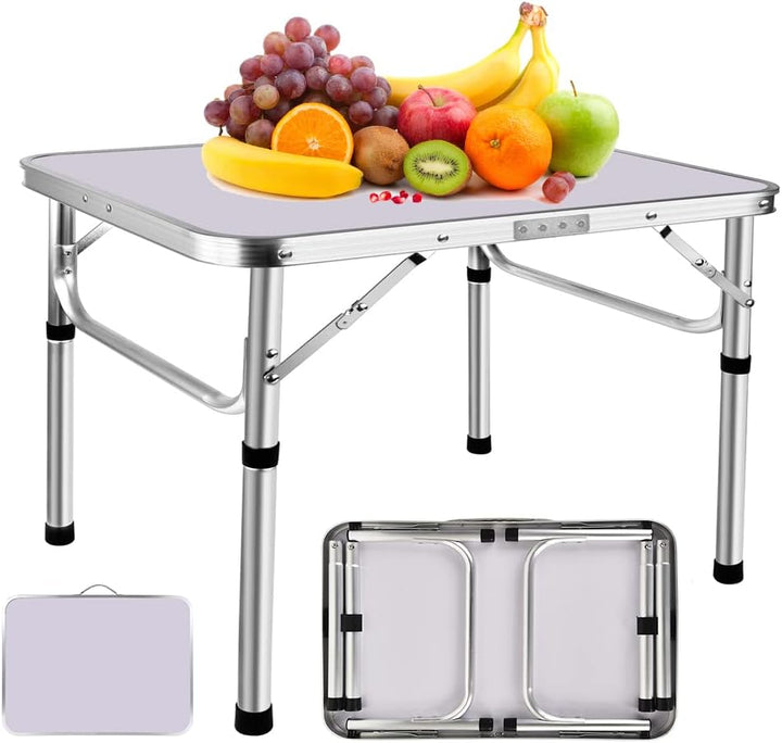 AUTOFU Klappbarer Campingtisch, 60 cm, tragbarer faltbarer Picknicktisch, Campingtisch für Outdoor,