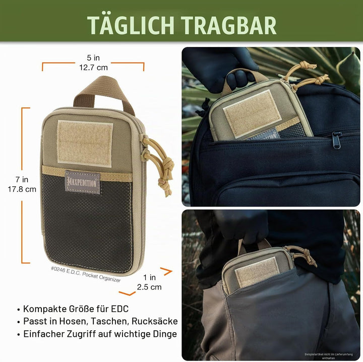 Maxpedition E.d.c. Pocket Organizer Tasche Einheitsgrösse Khaki, Einheitsgrösse Khaki