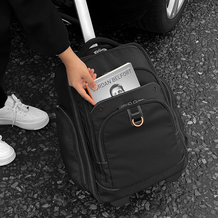 Everki 122 Atlas Wheeled Laptop Rucksack mit Rollen für 13 bis 17,3 Zoll Laptops - Plus Kit mit Kabe