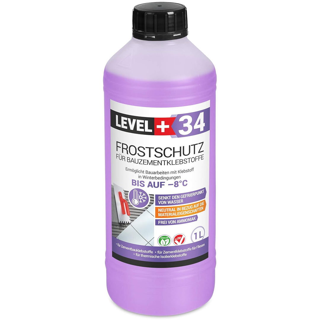 2 L Frostschutz für Bauzementklebstoffe, Zementkleber Fliesenkleber für thermische Isolierklebstoffe