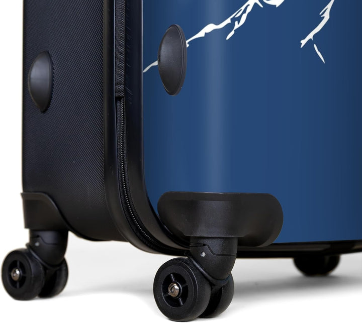 NoBoringSuitcases.com® Koffer XL Gross 77x51.5x28 cm Hartschale Reisekoffer 4 Rollen Leicht Koffer T