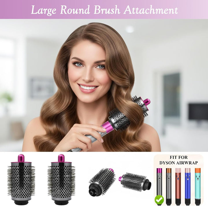 Volumenbürste Aufsatz kompatibel mit Dyson Airwrap Styler HS01 HS05 HS08, Rundbürste Zubehör für ext