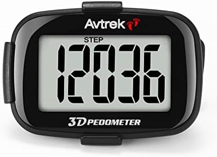 AVTREK Präziser 3D-Schrittzähler Mini-Schrittzähler für Walking oder Laufen im Freien Wanderaktivitä