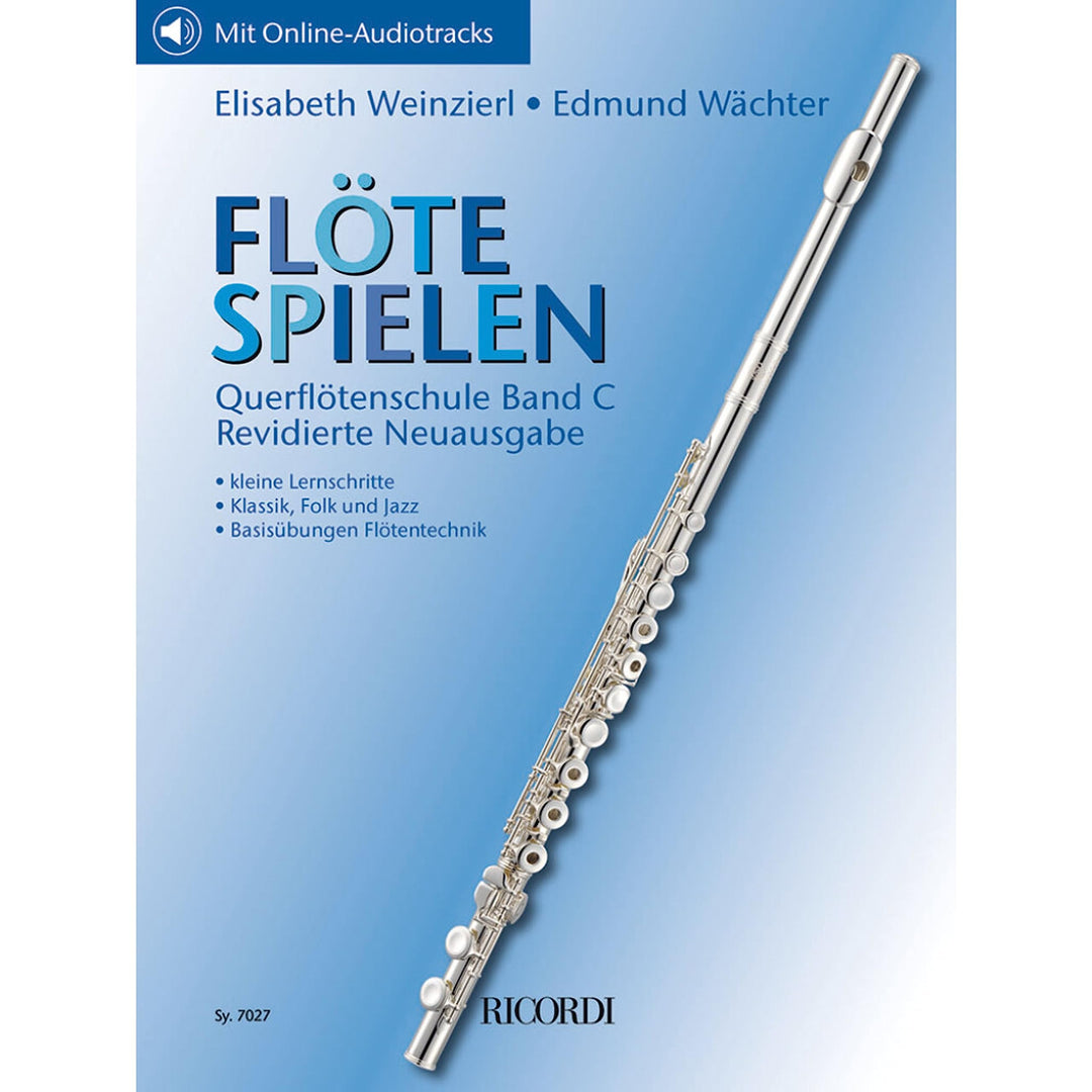 Flöte spielen Spielbuch C Querflöte Notenbuch mit Klavierbegleitung und Online Audio | Weinzierl Wäc