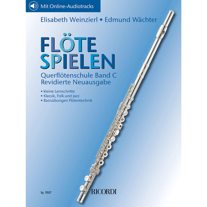 Flöte spielen Spielbuch C Querflöte Notenbuch mit Klavierbegleitung und Online Audio | Weinzierl Wäc