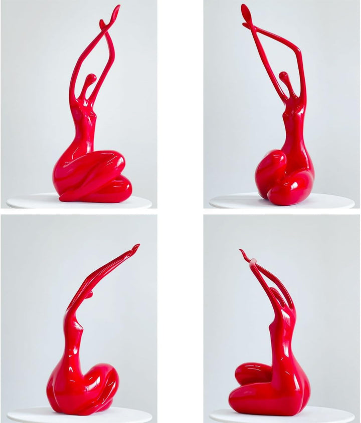 HAUCOZE Frau Figuren Skulptur Yoga Mädchen Dekor Modern Geschenk 33cm | Modern, Ballerina Statue, Fü