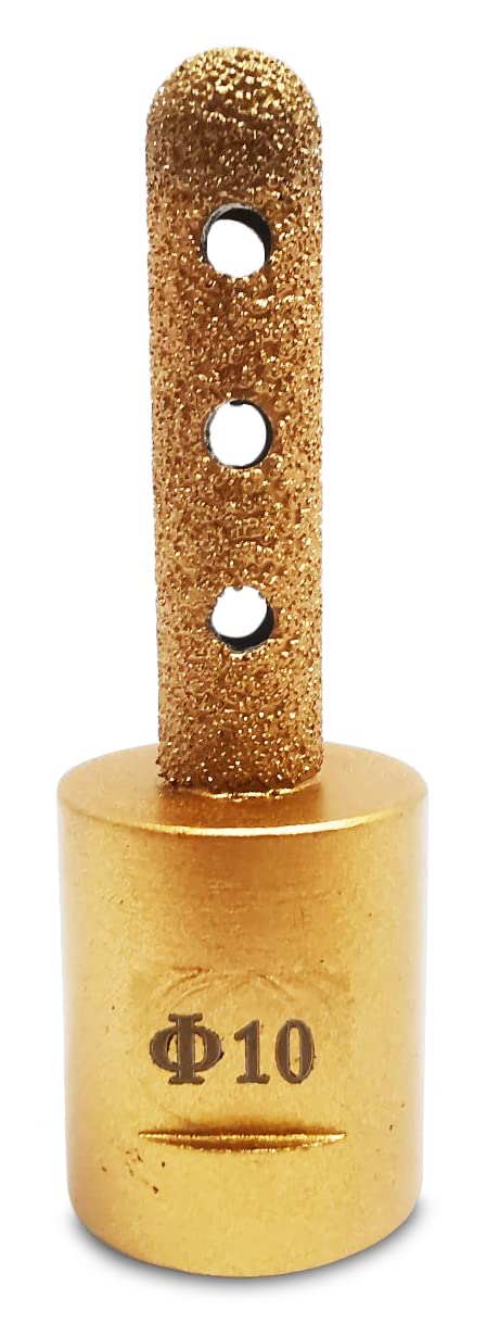Premium Profi Diamant Fliesenfräser - Vollbohrer, Fliesenbohrer, Trockenbohrer, Fingerfräser Ø 10 mm